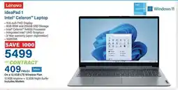 Incredible Connection Lenovo IdeaPad 1 Intel Celeron Laptop offer