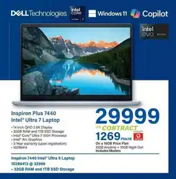 Incredible Connection DELL Inspiron Plus 7440 Intel Ultra 7 Laptop offer