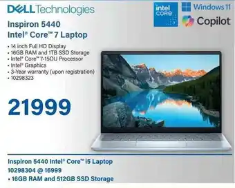 Incredible Connection DELL Inspiron 5440 Intel Core 7 Laptop offer