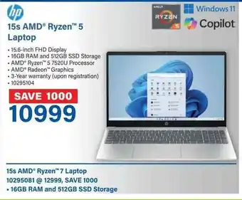 Incredible Connection HP 15s AMD Ryzen 5 Laptop offer