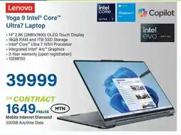 Incredible Connection Lenovo Yoga 9 Intel Core Ultra 7 Laptop offer
