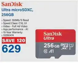 Incredible Connection SanDisk Ultra microSDXC, 256GB offer