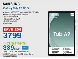 Incredible Connection SAMSUNG Galaxy Tab A9 WiFi offer