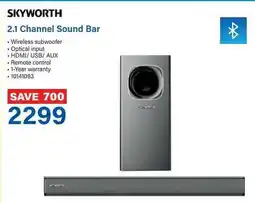 Incredible Connection SKYWORTH 2.1 Channel Sound Bar offer