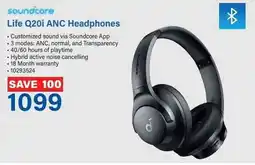 Incredible Connection Life Q20i ANC Headphones offer