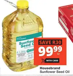 Checkers Hyper Housebrand Sunflower Seed Oil offer