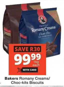 Checkers Hyper Bakers Romany Creams/ Choc-kits Biscuits offer
