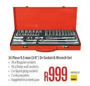 Builders Warehouse 35 Piece 9.5mm (3/8") Dr Socket & Wrench Set offer