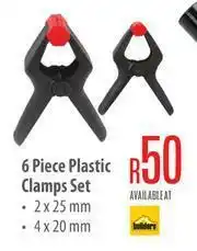 Builders Warehouse 6 Piece Plastic Clamps Set offer