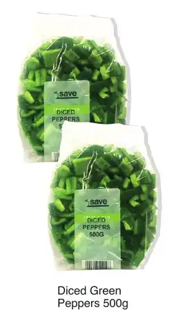 Save Hyper Diced Green Peppers 500g offer