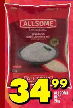Shoprite ALLSOME RICE 2kg offer
