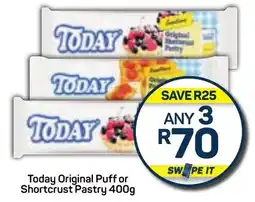 Pick n Pay Today Original Puff or Shortcrust Pastry 400g offer