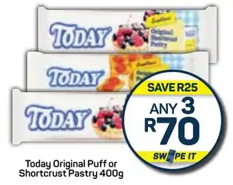 Pick n Pay Today Original Puff or Shortcrust Pastry 400g offer