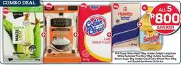 Pick n Pay PnP Super Maize Meal, Golden Delight Long Grain White Parboiled Thai Rice, Huletts SunSweet Brown Sugar offer