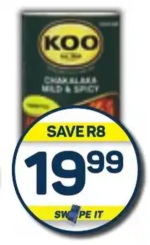 Pick n Pay Koo Chakalaka Assorted 410g Each offer