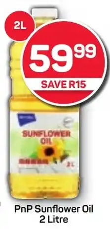 Pick n Pay PnP Sunflower Oil 2 Litre offer