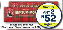 Pick n Pay Bakers Eet-Sum-Mor Shortbread Biscuits Assorted 200g offer