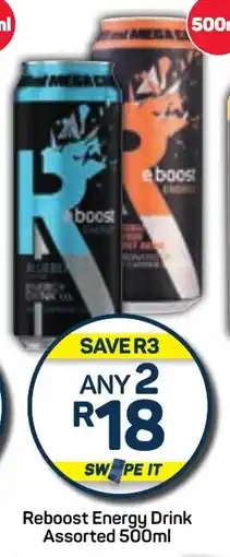 Reboost Energy Drink Assorted 500ml