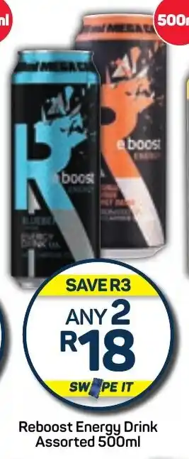 Pick n Pay Reboost Energy Drink Assorted 500ml offer