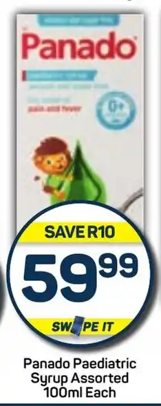 Pick n Pay Panado Paediatric Syrup Assorted 100ml Each offer