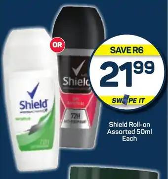 Pick n Pay Shield Roll-on Assorted 50ml Each offer