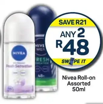 Pick n Pay Nivea Roll-on Assorted 50ml offer