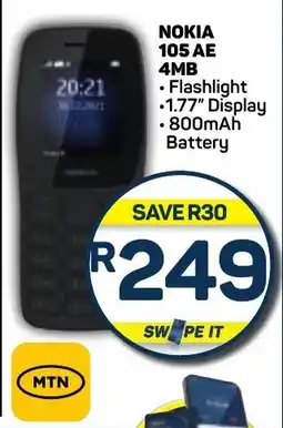 Pick n Pay NOKIA 105 AE 4MB offer