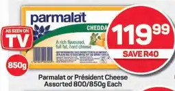 Pick n Pay Parmalat or Président Cheese Assorted 800/850g Each offer