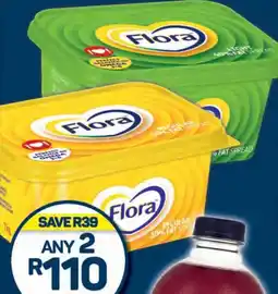 Pick n Pay Flora Light 40% or Regular 50% Fat Spread 1kg Tub offer