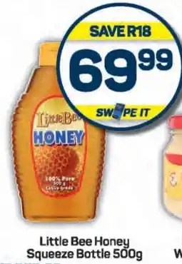 Pick n Pay Little Bee Honey Squeeze Bottle 500g offer