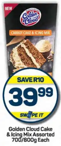 Pick n Pay Golden Cloud Cake & Icing Mix Assorted 700/800g Each offer