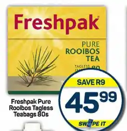 Pick n Pay Freshpak Pure Rooibos Tagless Teabags 80s offer