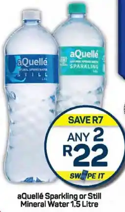Pick n Pay aQuellé Sparkling or Still Mineral Water 1.5 Litre offer