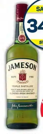 Pick n Pay Jameson Triple Distilled Irish Whiskey 750ml offer