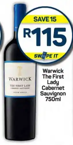 Pick n Pay Warwick The First Lady Cabernet Sauvignon 750ml offer