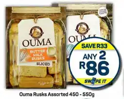 Pick n Pay Ouma Rusks Assorted 450 - 550g offer