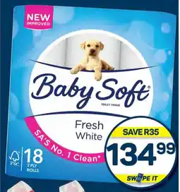 Pick n Pay Baby Soft 2 Ply Toilet Tissue Assorted 18s Per Pack offer