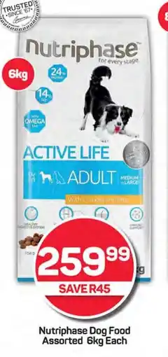 Pick n Pay Nutriphase Dog Food Assorted 6kg Each offer
