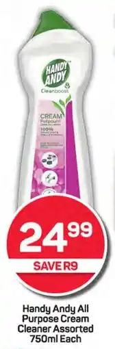 Pick n Pay Handy Andy All Purpose Cream Cleaner Assorted 750ml Each offer