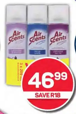 Pick n Pay Air Scents Air Freshener Assorted 3 x 200ml Banded Pack Each offer