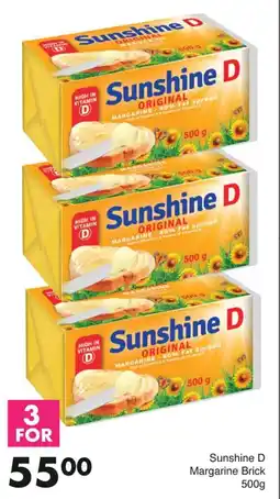 Save Sunshine D Margarine Brick 500g offer