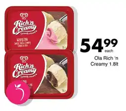 Save Ola Rich 'n Creamy 1.8lt offer
