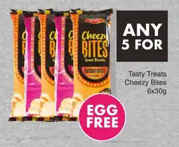Save Tasty Treats Cheezy Bites 6x30g offer