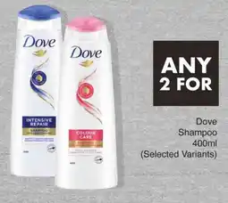 Save Dove Shampoo 400ml (Selected Variants) offer