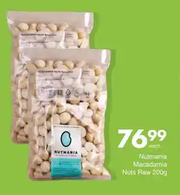 Save Nutmania Macadamia Nuts Raw 200g offer