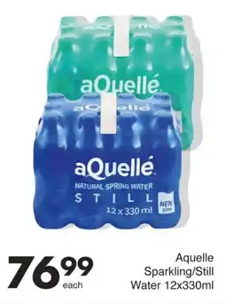 Save Aquelle Sparkling/Still Water 12x330ml offer