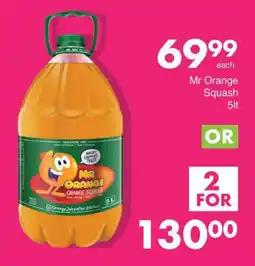 Save Mr Orange Squash 5lt offer