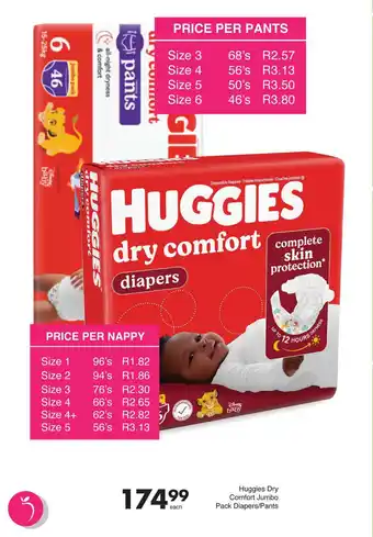 Save Huggies Dry Comfort Jumbo Pack Diapers/Pants offer