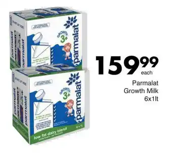 Save Parmalat Growth Milk 6x1lt offer