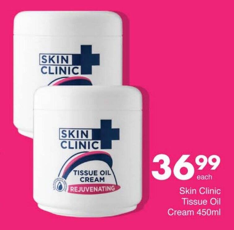 Skin Clinic Tissue Oil Cream 450ml offer at Save